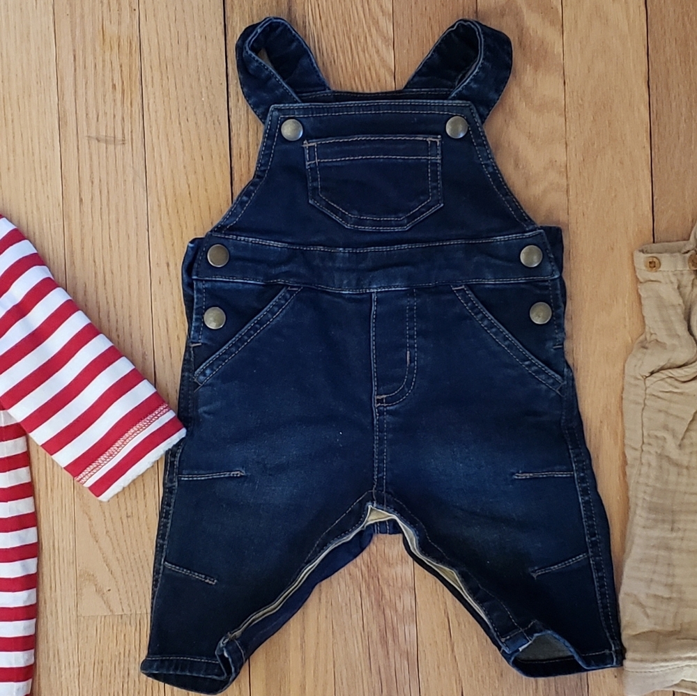 Hanna Andersson Navy Blue Kids Overalls